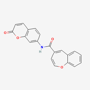 molecular formula C20H13NO4 B11322438 N-(2-oxo-2H-chromen-7-yl)-1-benzoxepine-4-carboxamide 