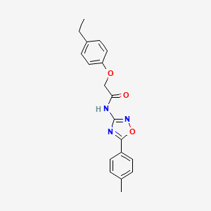 molecular formula C19H19N3O3 B11322580 2-(4-ethylphenoxy)-N-[5-(4-methylphenyl)-1,2,4-oxadiazol-3-yl]acetamide 