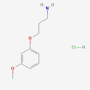molecular formula C10H16ClNO2 B113226 3-(3-Methoxyphenoxy)propan-1-amine hydrochloride CAS No. 89718-96-7