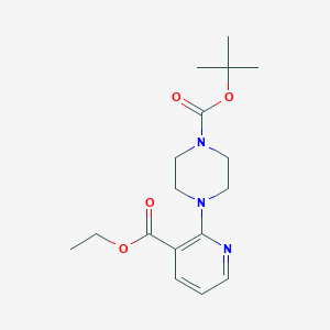 molecular formula C17H25N3O4 B113232 1-Boc-4-(3-ethoxycarbonyl-pyridin-2-YL)-piperazine CAS No. 900183-95-1