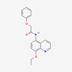 molecular formula C19H18N2O3 B11323559 N-(8-ethoxyquinolin-5-yl)-2-phenoxyacetamide 