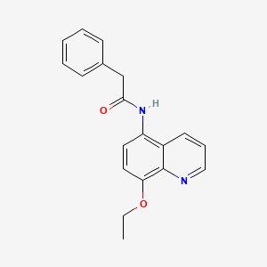 molecular formula C19H18N2O2 B11323689 N-(8-ethoxyquinolin-5-yl)-2-phenylacetamide 