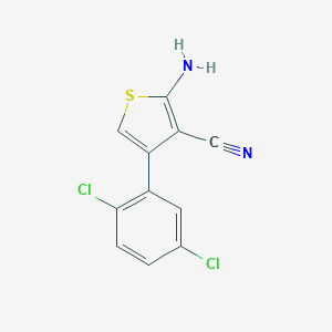 molecular formula C11H6Cl2N2S B113237 2-Amino-4-(2,5-dichlorophenyl)-3-thiophenecarbonitrile CAS No. 901184-30-3