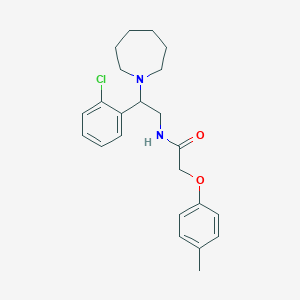 molecular formula C23H29ClN2O2 B11323839 N-[2-(azepan-1-yl)-2-(2-chlorophenyl)ethyl]-2-(4-methylphenoxy)acetamide 
