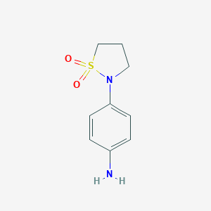 molecular formula C9H12N2O2S B113240 2-(4-Aminophenyl)isothiazolidine 1,1-dioxide CAS No. 90556-91-5