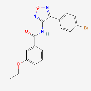 molecular formula C17H14BrN3O3 B11324315 N-[4-(4-bromophenyl)-1,2,5-oxadiazol-3-yl]-3-ethoxybenzamide 