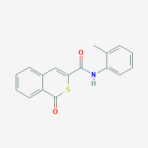 molecular formula C17H13NO2S B11324680 N-(2-methylphenyl)-1-oxo-1H-isothiochromene-3-carboxamide 