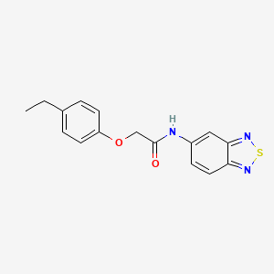 molecular formula C16H15N3O2S B11324683 N-(2,1,3-benzothiadiazol-5-yl)-2-(4-ethylphenoxy)acetamide 