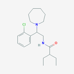 molecular formula C20H31ClN2O B11324865 N-[2-(azepan-1-yl)-2-(2-chlorophenyl)ethyl]-2-ethylbutanamide 