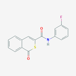 molecular formula C16H10FNO2S B11325312 N-(3-fluorophenyl)-1-oxo-1H-isothiochromene-3-carboxamide 