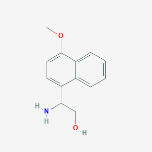 molecular formula C13H15NO2 B113254 2-Amino-2-(4-methoxynaphthalen-1-yl)ethanol CAS No. 910443-27-5