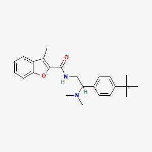 molecular formula C24H30N2O2 B11325435 N-[2-(4-tert-butylphenyl)-2-(dimethylamino)ethyl]-3-methyl-1-benzofuran-2-carboxamide 
