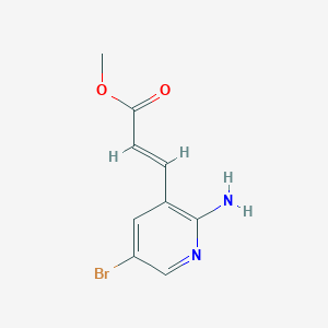 molecular formula C9H9BrN2O2 B113258 3-(2-Amino-5-bromo-pyridin-3-YL)-acrylic acid methyl ester CAS No. 912760-74-8