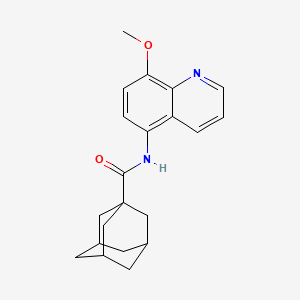 molecular formula C21H24N2O2 B11325992 N-(8-methoxyquinolin-5-yl)adamantane-1-carboxamide 