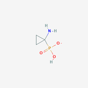 molecular formula C3H7NO3P- B011326 1-Aminocyclopropylphosphonate CAS No. 108168-60-1
