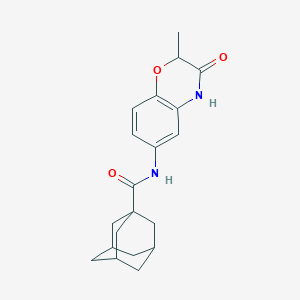 molecular formula C20H24N2O3 B11326047 N-(2-methyl-3-oxo-3,4-dihydro-2H-1,4-benzoxazin-6-yl)adamantane-1-carboxamide 