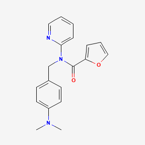 molecular formula C19H19N3O2 B11326213 N-[4-(dimethylamino)benzyl]-N-(pyridin-2-yl)furan-2-carboxamide 