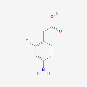 molecular formula C8H8FNO2 B113263 2-(4-Amino-2-fluorophenyl)acetic acid CAS No. 914224-31-0