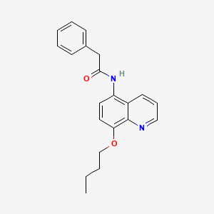 molecular formula C21H22N2O2 B11326442 N-(8-butoxyquinolin-5-yl)-2-phenylacetamide 