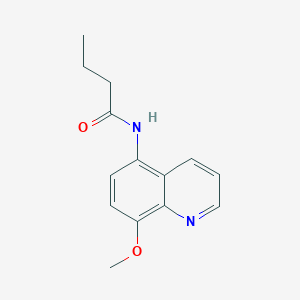 molecular formula C14H16N2O2 B11326484 N-(8-methoxyquinolin-5-yl)butanamide 