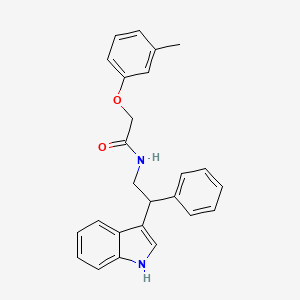 molecular formula C25H24N2O2 B11326585 N-[2-(1H-indol-3-yl)-2-phenylethyl]-2-(3-methylphenoxy)acetamide 