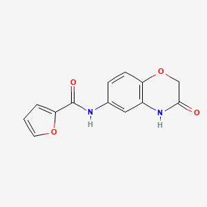 molecular formula C13H10N2O4 B11326597 N-(3-oxo-3,4-dihydro-2H-1,4-benzoxazin-6-yl)furan-2-carboxamide 