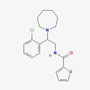 molecular formula C19H23ClN2O2 B11327162 N-[2-(azepan-1-yl)-2-(2-chlorophenyl)ethyl]furan-2-carboxamide 