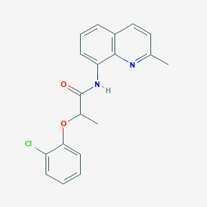molecular formula C19H17ClN2O2 B11327169 2-(2-chlorophenoxy)-N-(2-methylquinolin-8-yl)propanamide 
