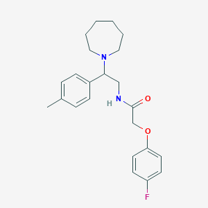 molecular formula C23H29FN2O2 B11327252 N-[2-(azepan-1-yl)-2-(4-methylphenyl)ethyl]-2-(4-fluorophenoxy)acetamide 