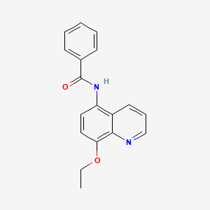 molecular formula C18H16N2O2 B11327283 N-(8-ethoxyquinolin-5-yl)benzamide CAS No. 605-90-3