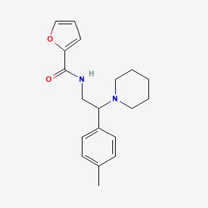 molecular formula C19H24N2O2 B11327289 N-[2-(4-methylphenyl)-2-(piperidin-1-yl)ethyl]furan-2-carboxamide 