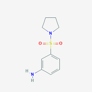 molecular formula C10H14N2O2S B113279 3-(Pyrrolidin-1-ylsulfonyl)aniline CAS No. 91619-38-4