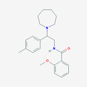 molecular formula C23H30N2O2 B11328008 N-[2-(azepan-1-yl)-2-(4-methylphenyl)ethyl]-2-methoxybenzamide 