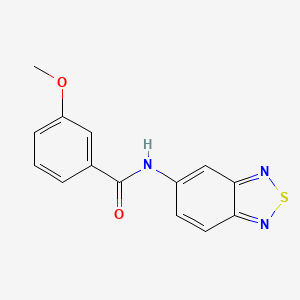 molecular formula C14H11N3O2S B11328064 N-(2,1,3-benzothiadiazol-5-yl)-3-methoxybenzamide 