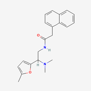 molecular formula C21H24N2O2 B11328103 N-[2-(dimethylamino)-2-(5-methylfuran-2-yl)ethyl]-2-(naphthalen-1-yl)acetamide 