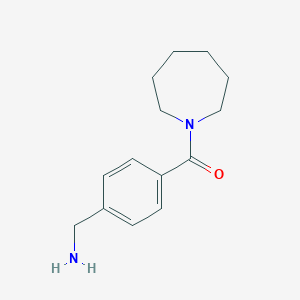 molecular formula C14H20N2O B113286 4-[(Azepan-1-yl)carbonyl]benzylamine CAS No. 923120-30-3