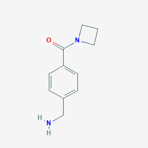 molecular formula C11H14N2O B113287 4-(Azetidinocarbonyl)benzylamine CAS No. 923183-92-0