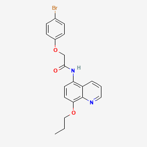 molecular formula C20H19BrN2O3 B11328906 2-(4-bromophenoxy)-N-(8-propoxyquinolin-5-yl)acetamide 
