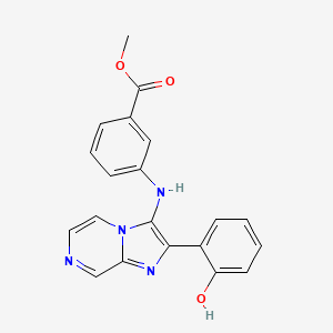 molecular formula C20H16N4O3 B11328950 Methyl 3-{[2-(2-hydroxyphenyl)imidazo[1,2-a]pyrazin-3-yl]amino}benzoate 