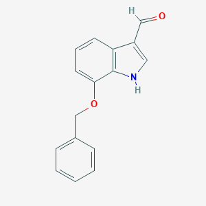 molecular formula C16H13NO2 B113296 7-Benzyloxyindole-3-carbaldehyde CAS No. 92855-65-7