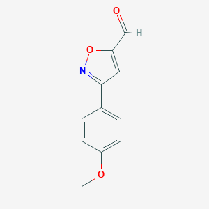 molecular formula C11H9NO3 B113304 3-(4-甲氧基苯基)异恶唑-5-甲醛 CAS No. 933709-27-4