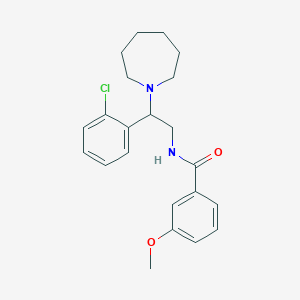 molecular formula C22H27ClN2O2 B11331015 N-[2-(azepan-1-yl)-2-(2-chlorophenyl)ethyl]-3-methoxybenzamide 