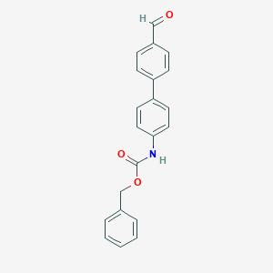 molecular formula C21H17NO3 B113317 4-(Cbz-氨基)-4'-甲醛联苯 CAS No. 939758-25-5