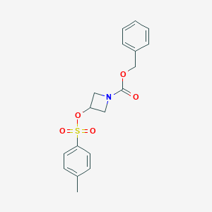 molecular formula C18H19NO5S B113318 Benzyl 3-tosyloxyazetidine-1-carboxylate CAS No. 939759-24-7