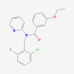 molecular formula C21H18ClFN2O2 B11331898 N-(2-chloro-6-fluorobenzyl)-3-ethoxy-N-(pyridin-2-yl)benzamide 