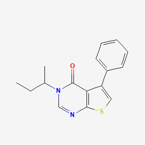 molecular formula C16H16N2OS B11332105 3-(butan-2-yl)-5-phenylthieno[2,3-d]pyrimidin-4(3H)-one 