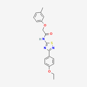 molecular formula C19H19N3O3S B11332355 N-[3-(4-ethoxyphenyl)-1,2,4-thiadiazol-5-yl]-2-(3-methylphenoxy)acetamide 