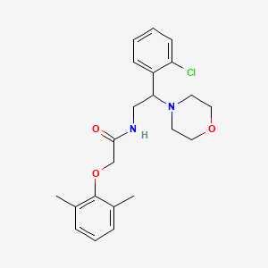 molecular formula C22H27ClN2O3 B11332629 N-[2-(2-chlorophenyl)-2-(morpholin-4-yl)ethyl]-2-(2,6-dimethylphenoxy)acetamide 