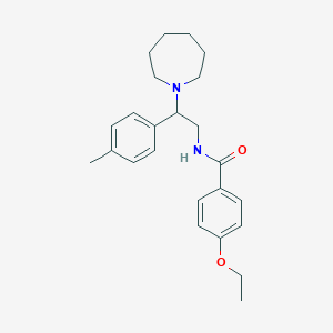 molecular formula C24H32N2O2 B11332710 N-[2-(azepan-1-yl)-2-(4-methylphenyl)ethyl]-4-ethoxybenzamide 