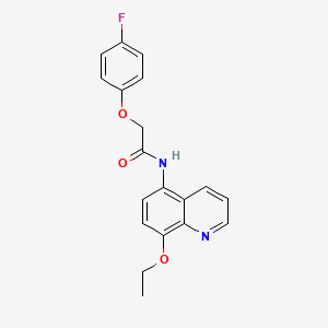 molecular formula C19H17FN2O3 B11333000 N-(8-ethoxyquinolin-5-yl)-2-(4-fluorophenoxy)acetamide 